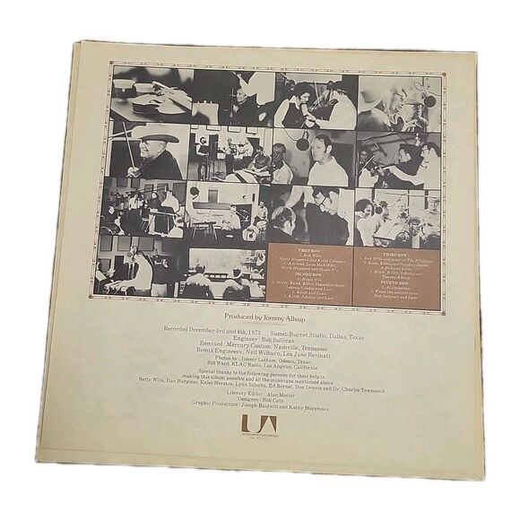 Bob Wills & TX Playboys- For The Last Time OG Vinyl LP, UA Records, EX/UC, 1974 - Picture 8 of 14